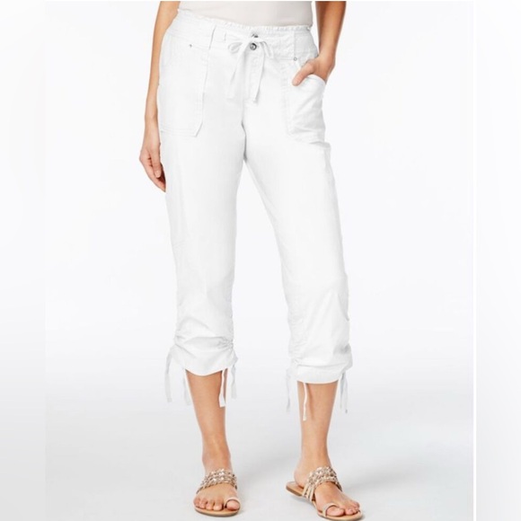 INC International Concepts Pants - INC International Concepts White Petite capri